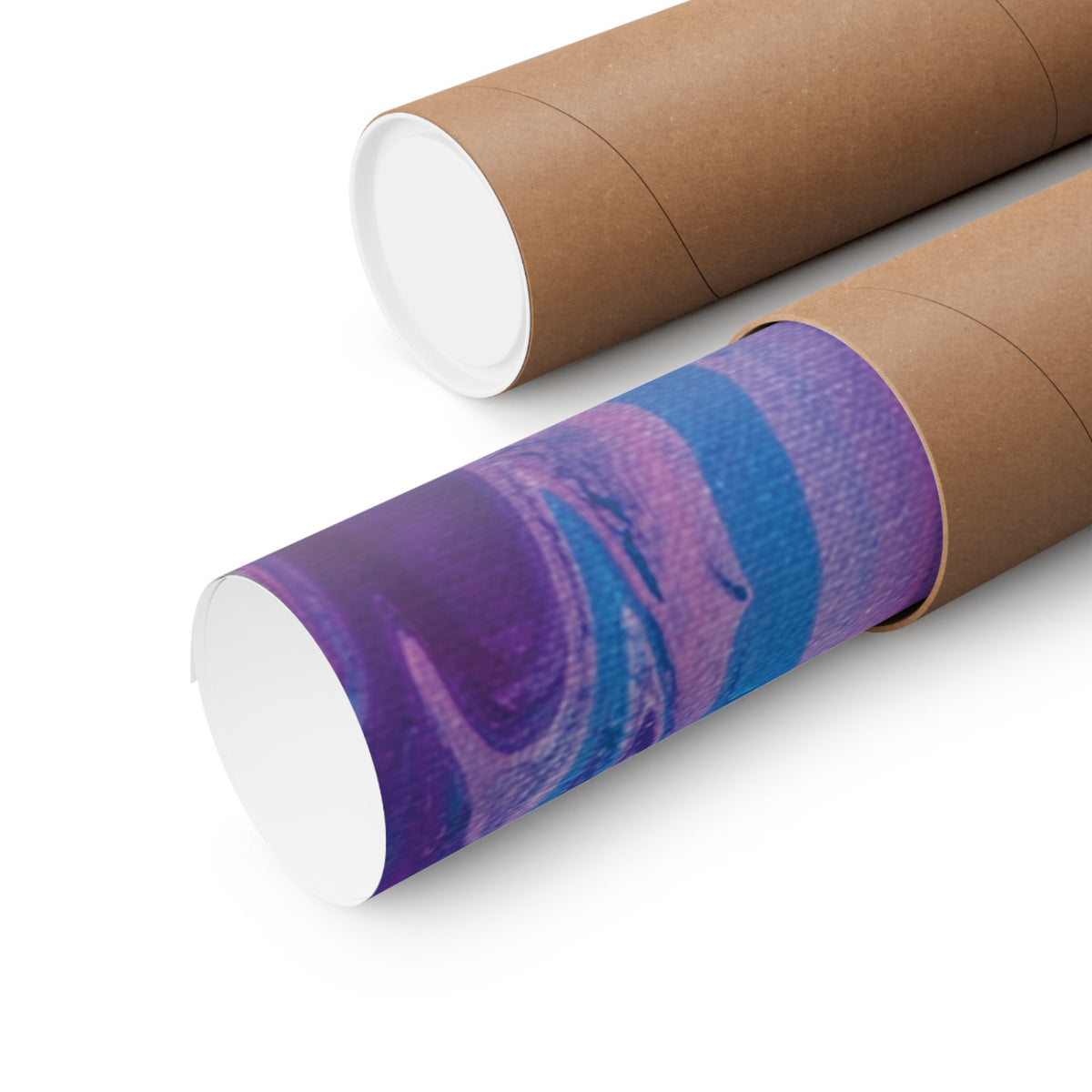 Wave Abstract Purple Fluid Art Matte Poster