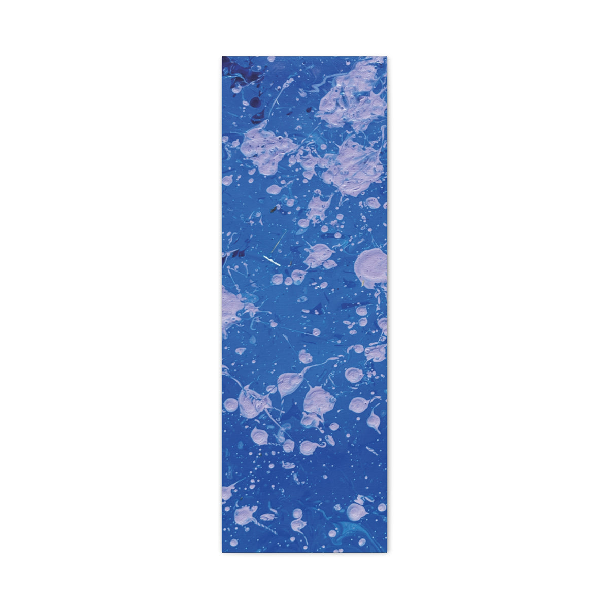 Blue Abstract Splatter Canvas Print  Dots (Matte Stretched 1.25")