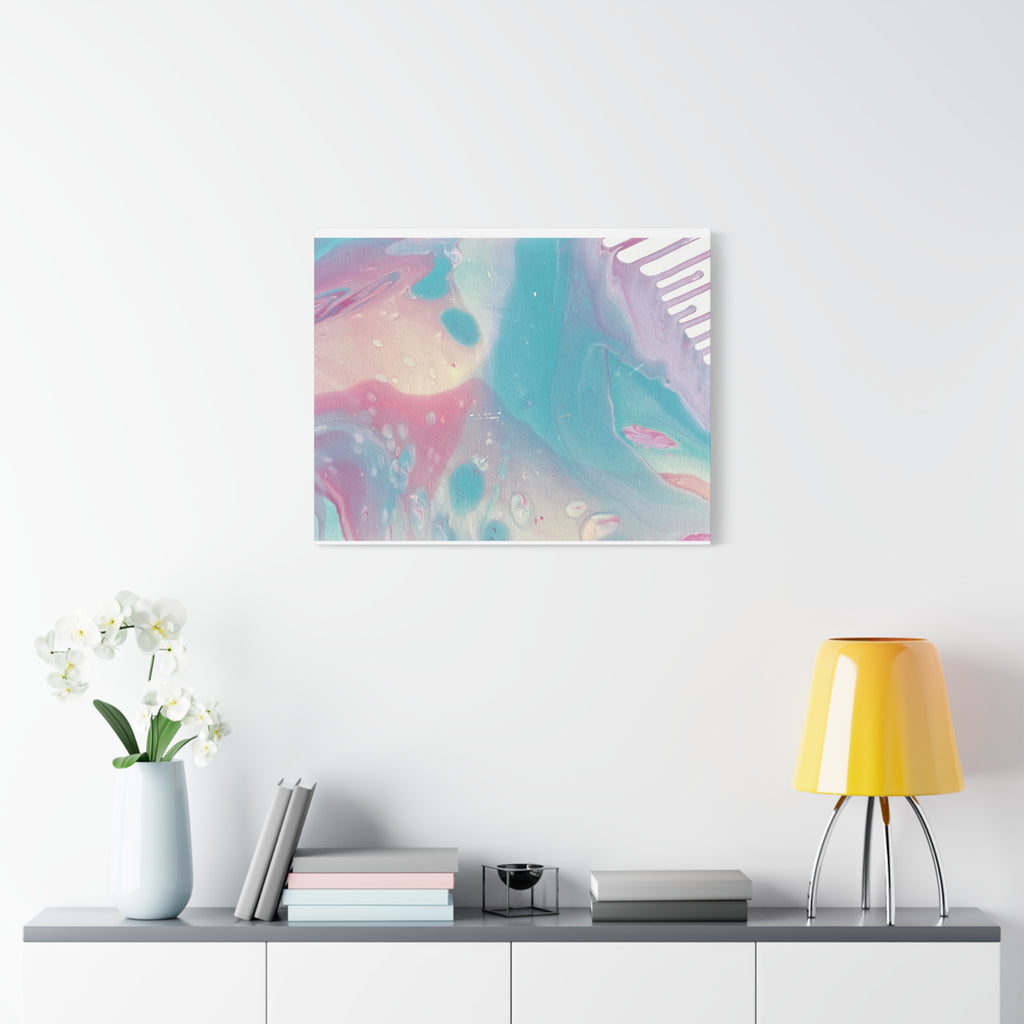 Pastel Fluid Animal Canvas Print Abstract Acrylic Pour Wall Art