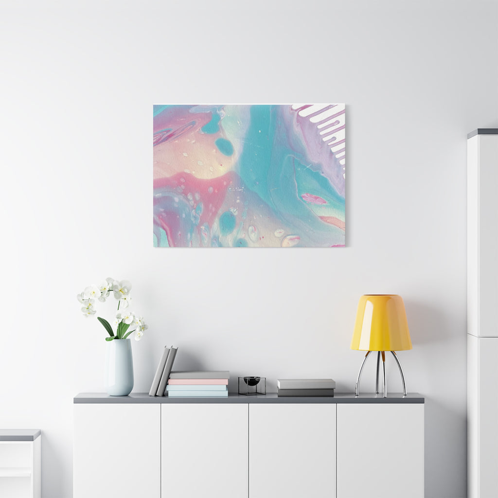 Pastel Fluid Animal Canvas Print Abstract Acrylic Pour Wall Art