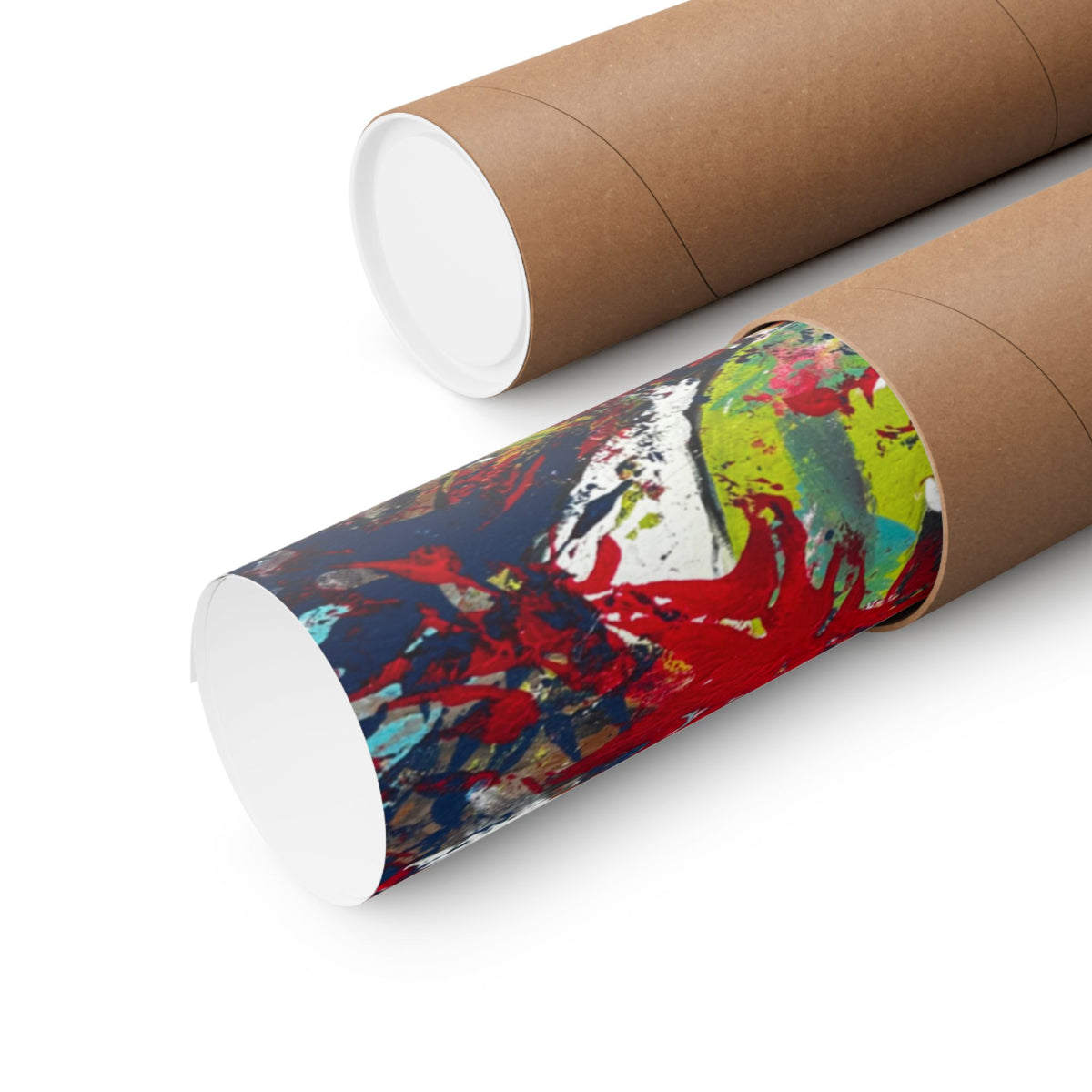 Abstract Color Splash Matte Poster EYE Horizontal Art Print