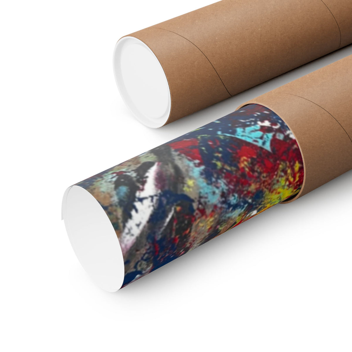 Abstract Color Splash Matte Poster EYE Horizontal Art Print