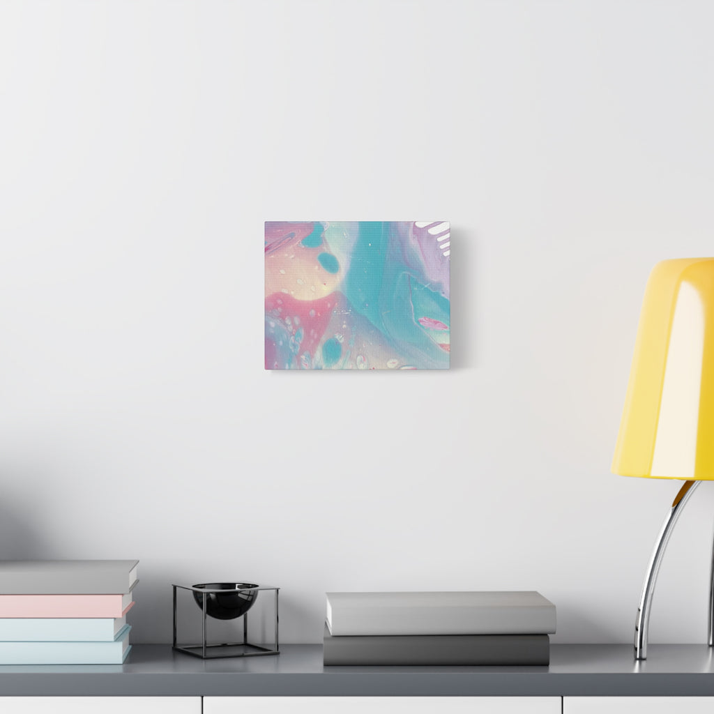 Pastel Fluid Animal Canvas Print Abstract Acrylic Pour Wall Art