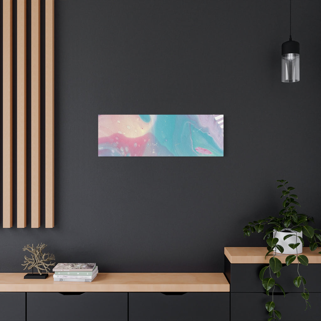 Pastel Fluid Animal Canvas Print Abstract Acrylic Pour Wall Art