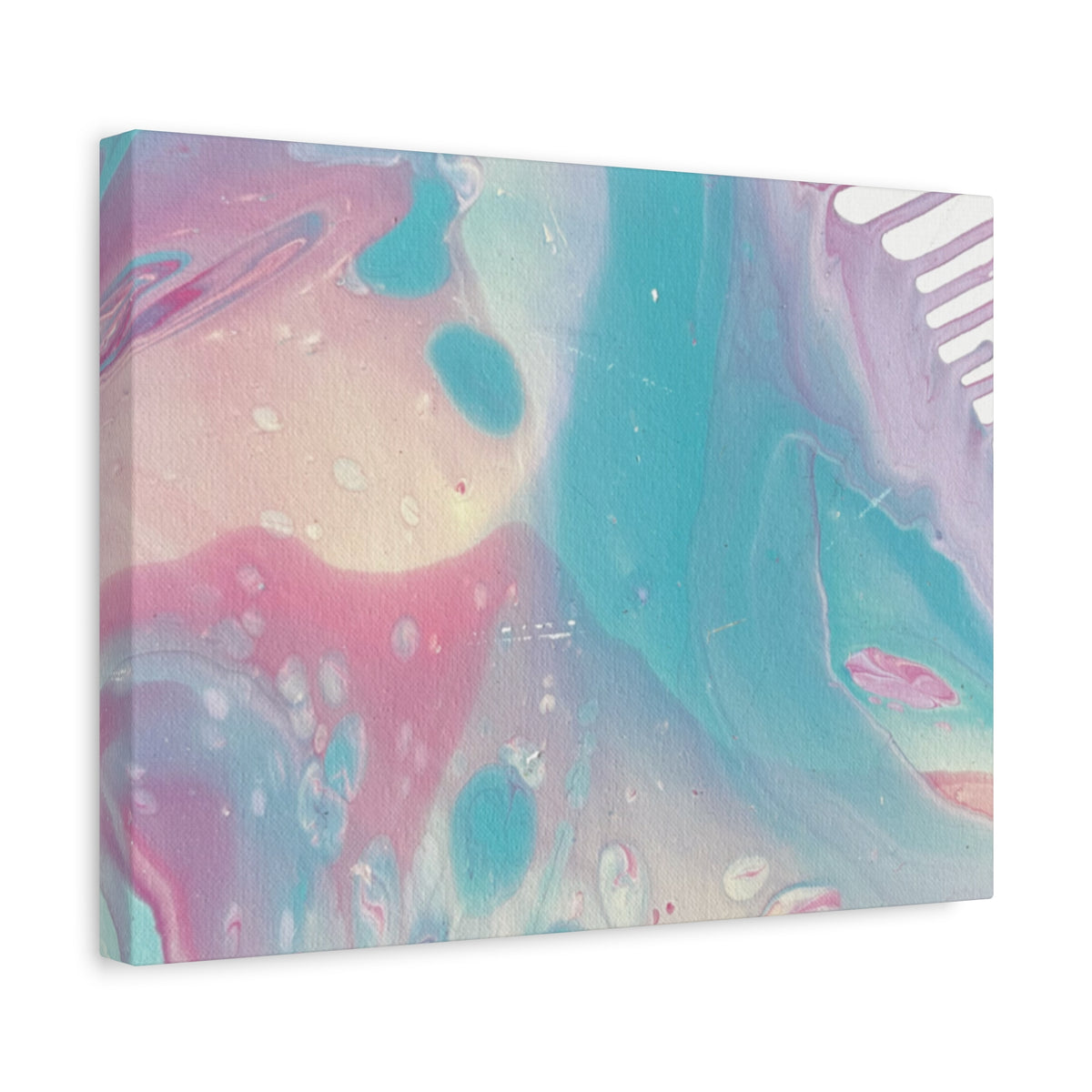 Pastel Fluid Animal Canvas Print Abstract Acrylic Pour Wall Art