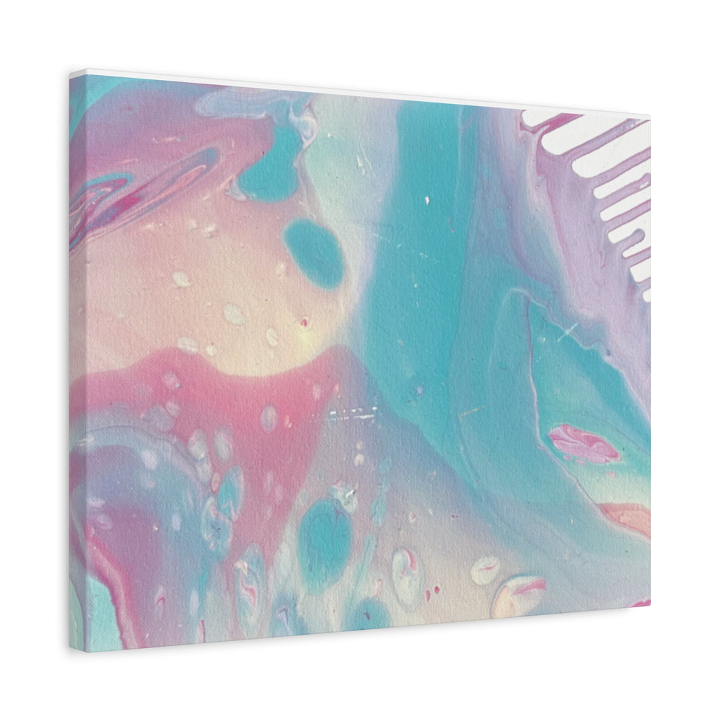Pastel Fluid Animal Canvas Print Abstract Acrylic Pour Wall Art