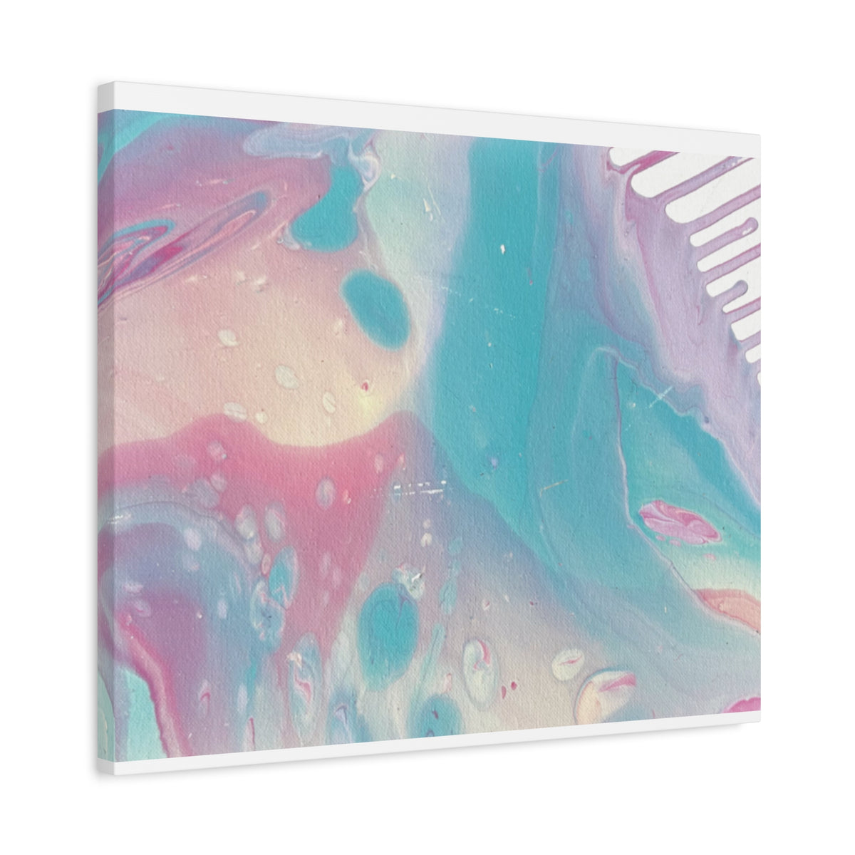 Pastel Fluid Animal Canvas Print Abstract Acrylic Pour Wall Art