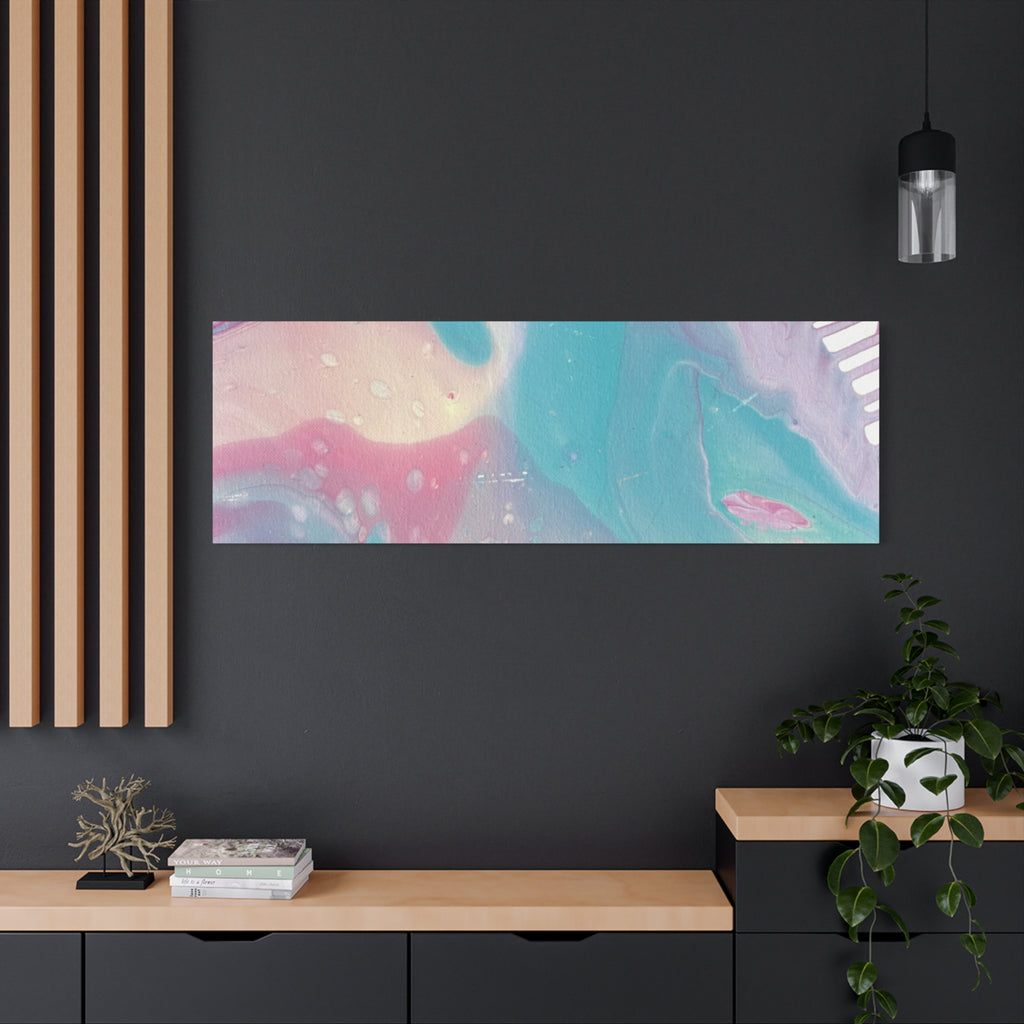 Pastel Fluid Animal Canvas Print Abstract Acrylic Pour Wall Art