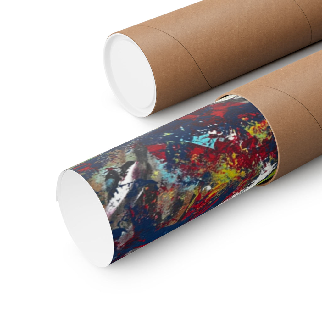 Abstract Color Splash Matte Poster EYE Horizontal Art Print