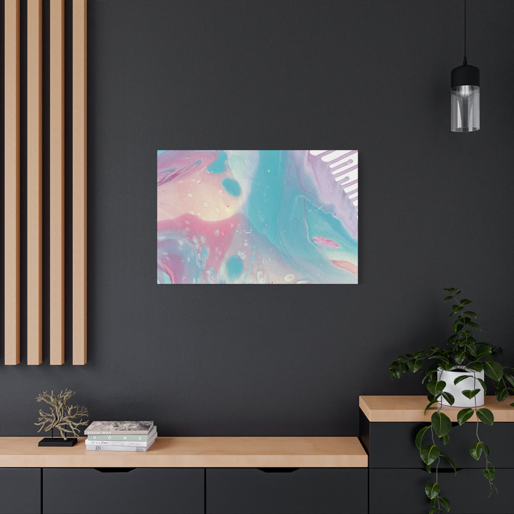 Pastel Fluid Animal Canvas Print Abstract Acrylic Pour Wall Art