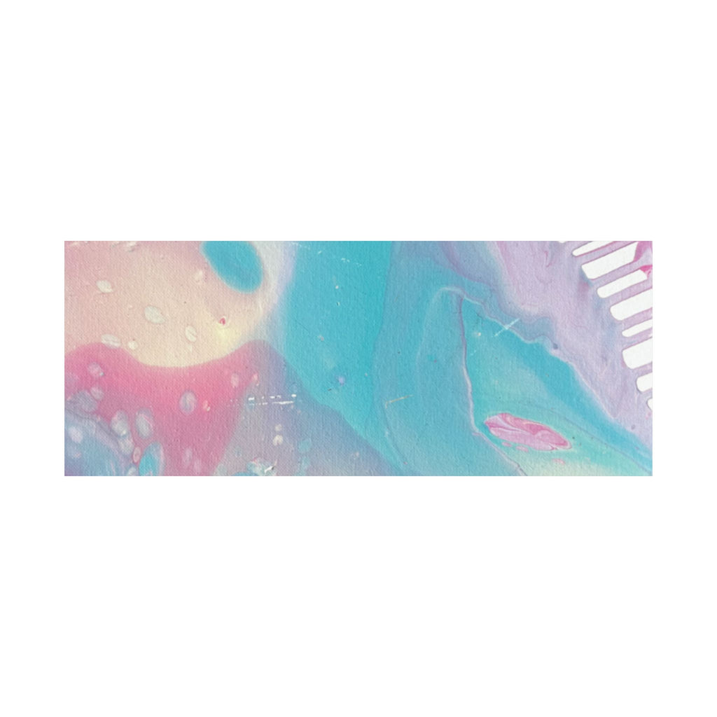 Abstract Pastel Ocean Matte Horizontal Poster Animal Calming Nursery & Bedroom Wall Art