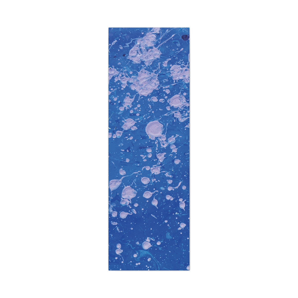 Blue Abstract Splatter Canvas Print  Dots (Matte Stretched 1.25")