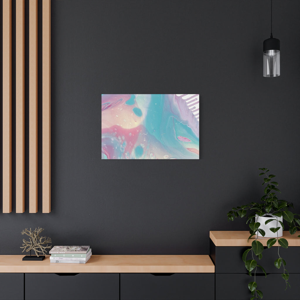 Pastel Fluid Animal Canvas Print Abstract Acrylic Pour Wall Art