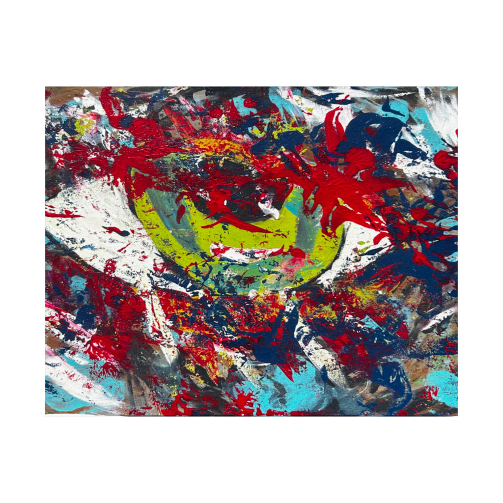 Abstract Color Splash Matte Poster EYE Horizontal Art Print