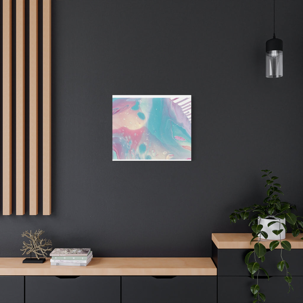 Pastel Fluid Animal Canvas Print Abstract Acrylic Pour Wall Art