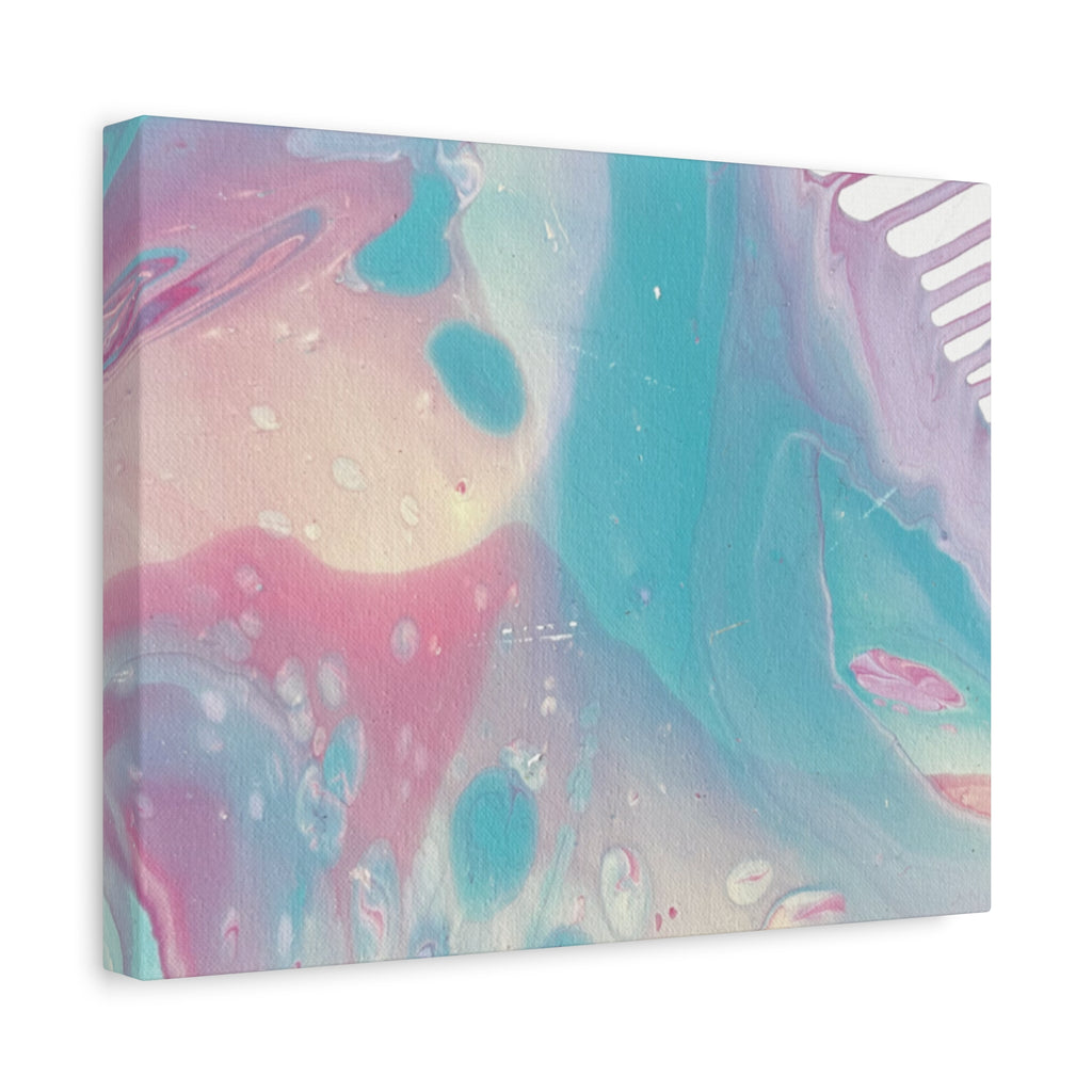 Pastel Fluid Animal Canvas Print Abstract Acrylic Pour Wall Art