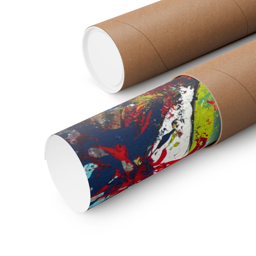 Abstract Color Splash Matte Poster EYE Horizontal Art Print