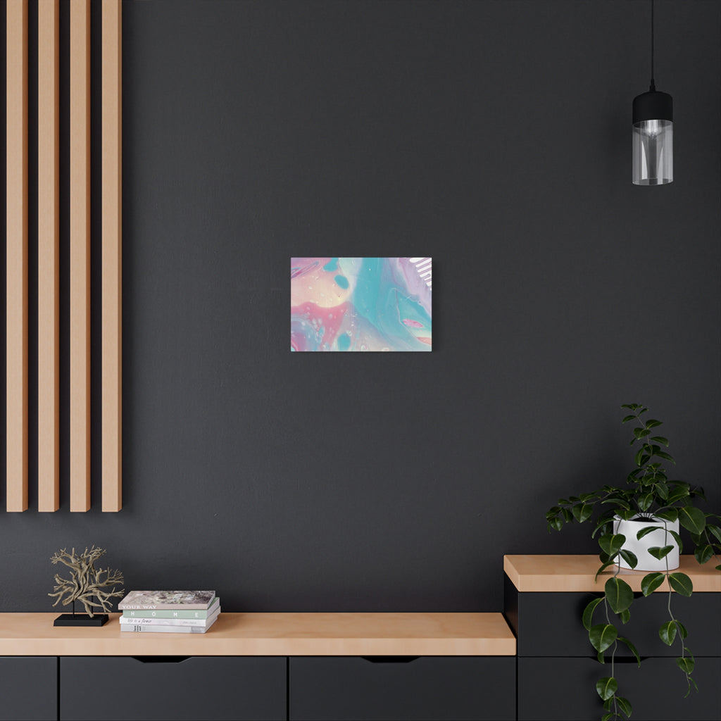 Pastel Fluid Animal Canvas Print Abstract Acrylic Pour Wall Art