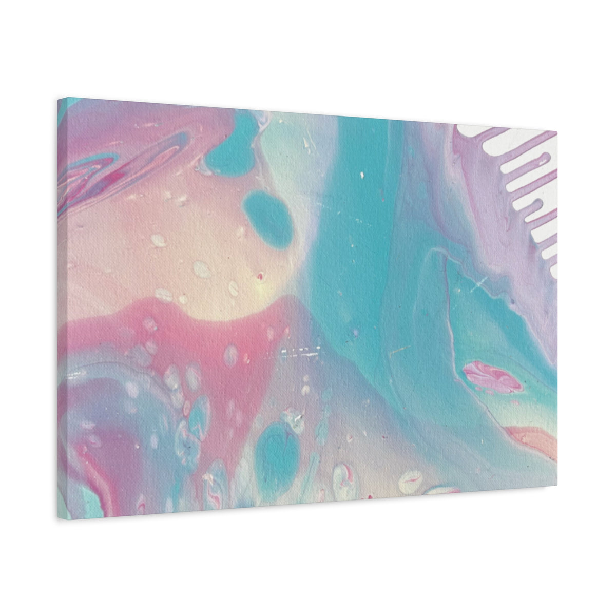 Pastel Fluid Animal Canvas Print Abstract Acrylic Pour Wall Art